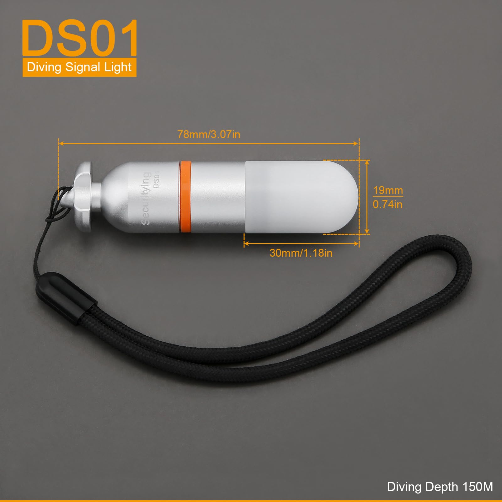 2Pcs Scuba Dive Strobe Signal Light - Mini Tank Light for Night Diving, 150M Underwater LED Flashing Safety Beacon with AAA Battery (Green) - Perfect for Night Diving, Cave Exploration & Emergency Signaling