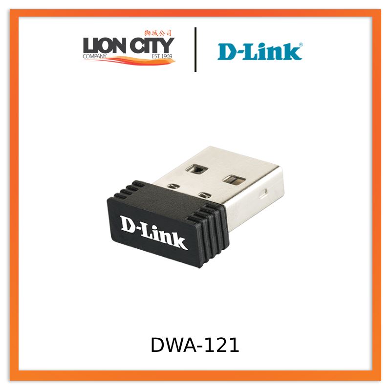 D-Link DWA-121 Wireless N 150 Mbps Pico USB Adapter - Compact WiFi Dongle for Laptops & PCs | Fast & Reliable Internet Connection for Home, Office & Travel