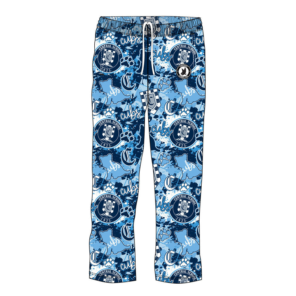 Youth & Adult Central School Cubs Lounge Pants - Comfortable Cotton Joggers for Men and Women - Perfect for Home, School, and Casual Wear