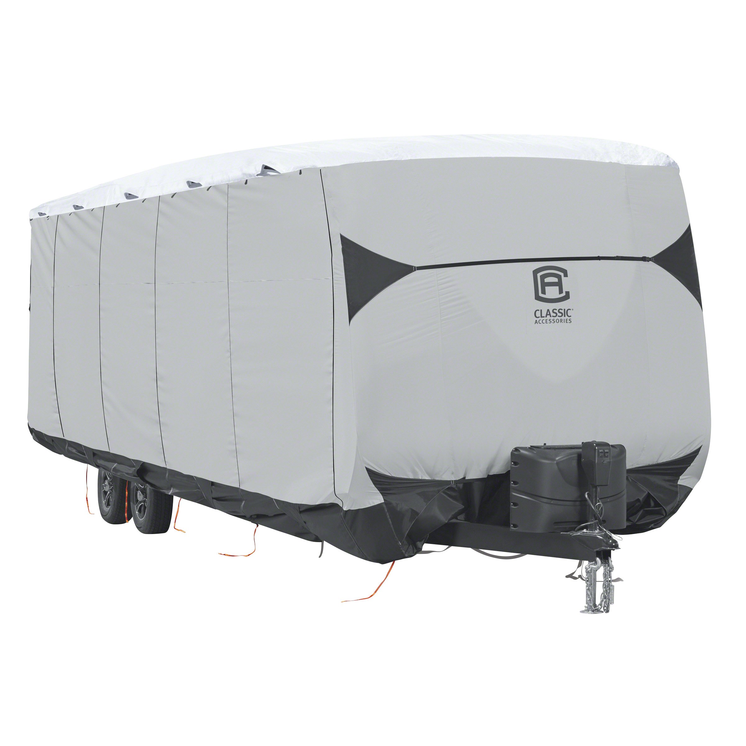 Classic Accessories SkyShield Travel Trailer RV Cover 15'-18' Waterproof UV Protection for Outdoor Storage & Travel