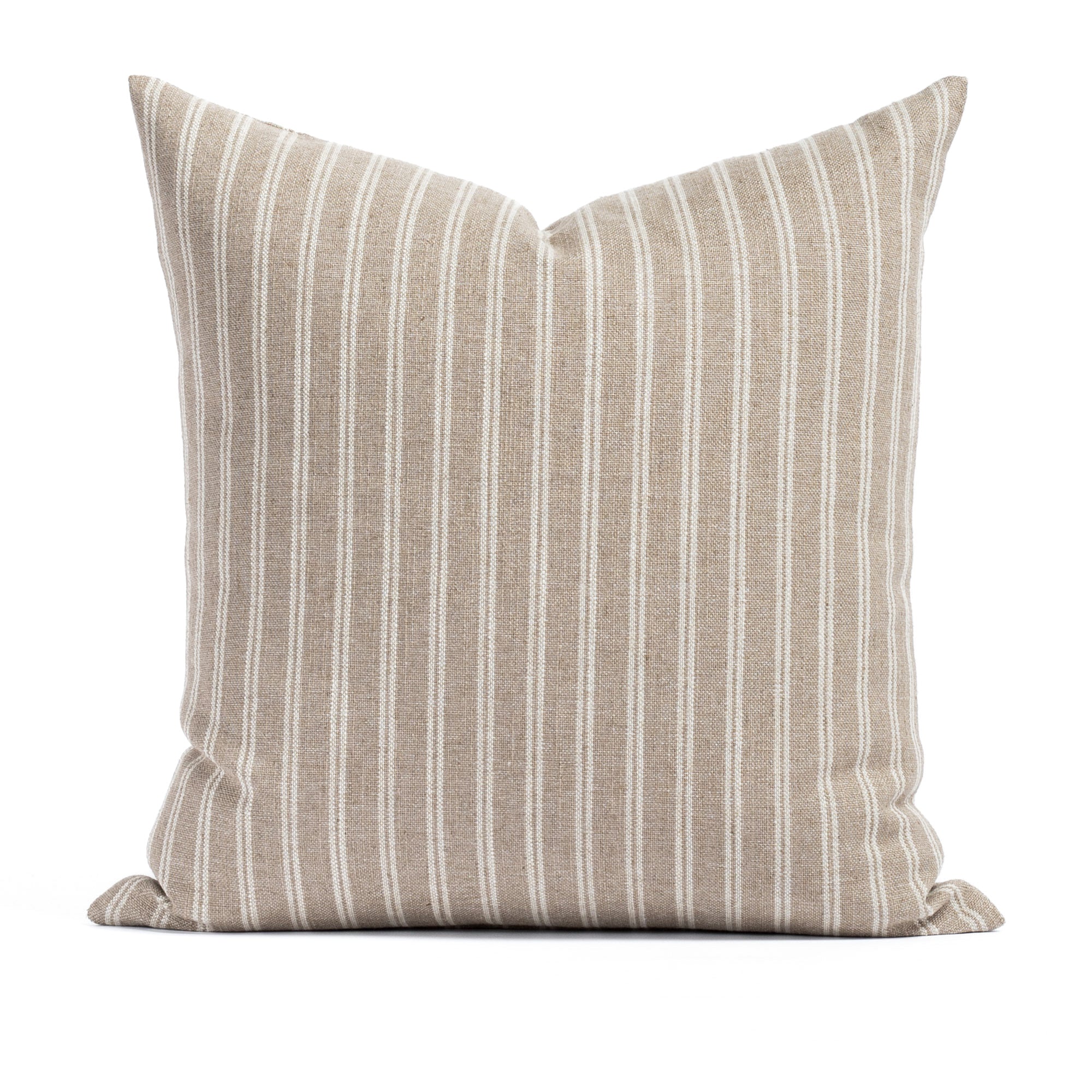 Conway Stripe 20x20 Decorative Throw Pillow Cover - Soft Cotton Linen Blend Cushion Case for Sofa, Bed, Couch - Home Decor Accent for Living Room, Bedroom, Office - Perfect for Cozy Comfort and Stylish Interior Design