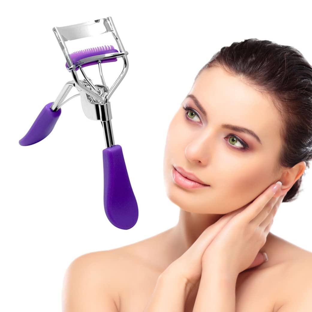 Rachlicy Eyelash Curler with Built-in Comb - Professional Lash Curling Tool for Women | Perfect for Natural & False Lashes | Home & Travel Makeup Essentials | Salon-Quality Eyelash Clipper for Stunning Eye Makeup Looks