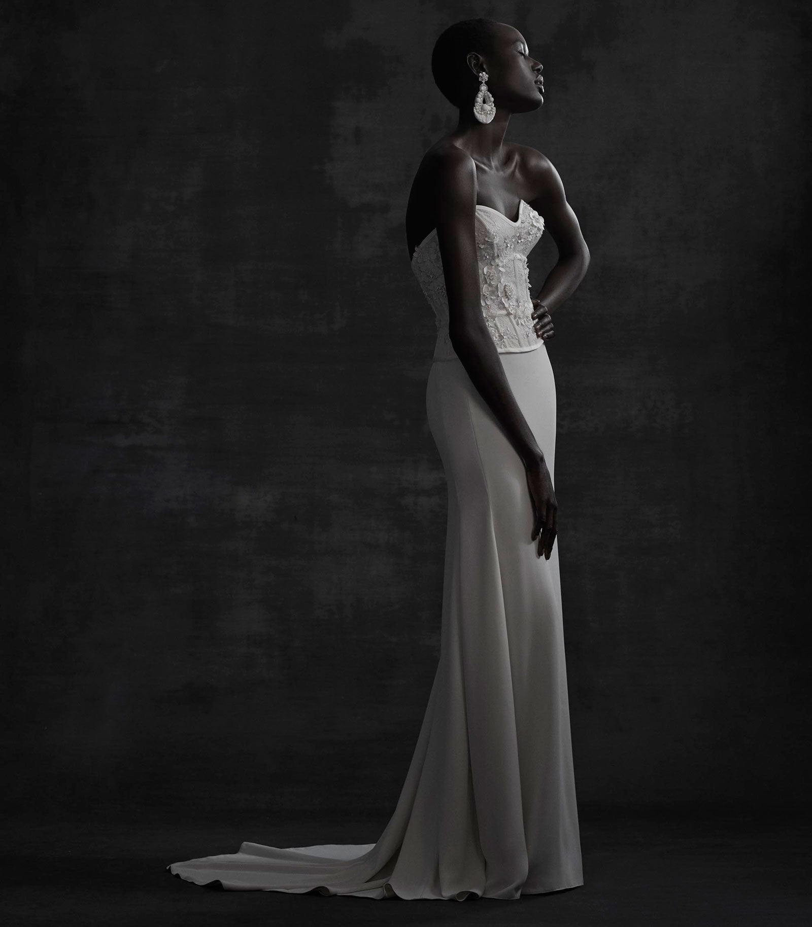 BHLDN Willowby by Watters Nikkie 58355 Floral Lace Wedding Skirt - Perfect for Bridal, Formal Events & Photoshoots