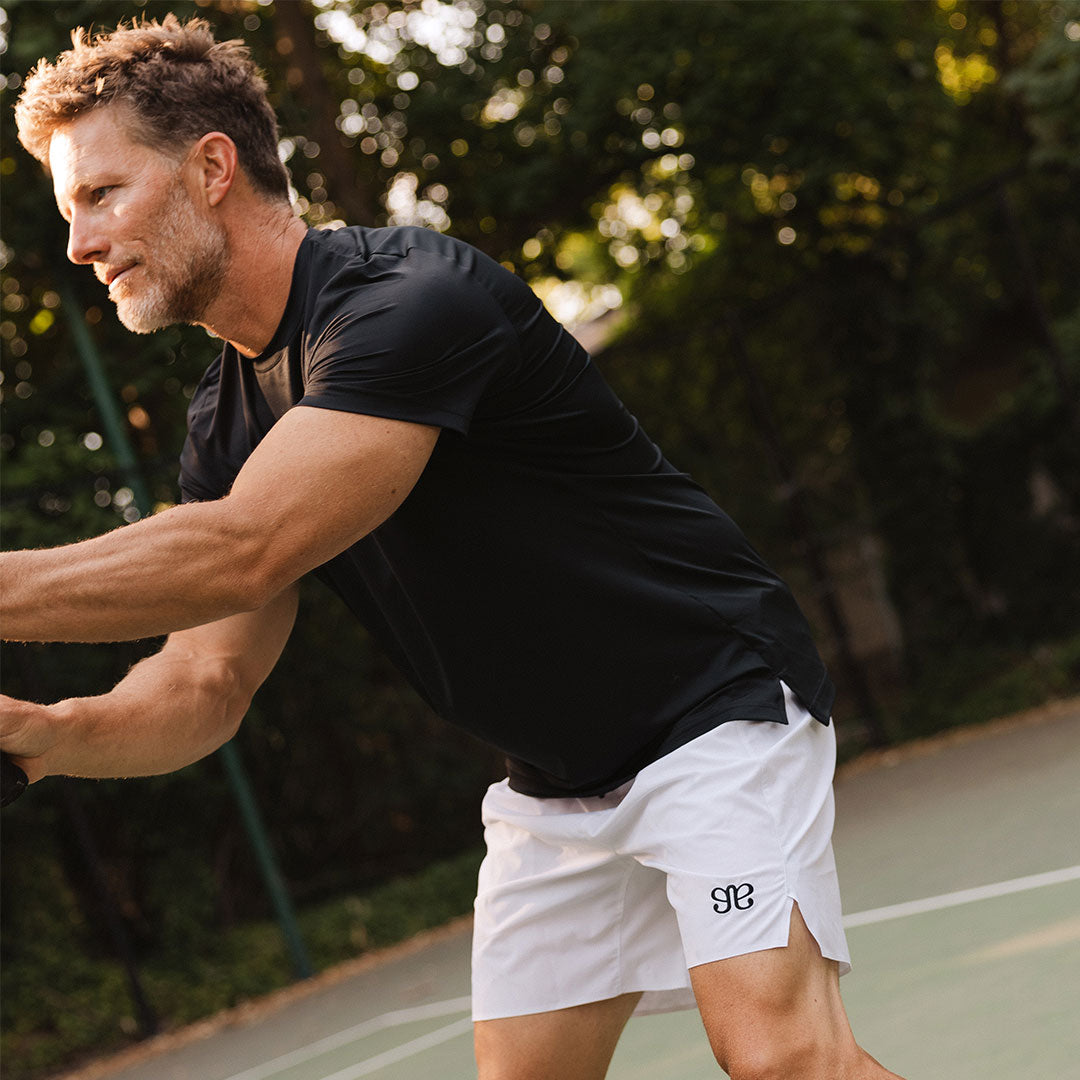 Grit Shorts for Men - Comfortable White Athletic Shorts for Running, Gym & Casual Wear | Breathable & Lightweight