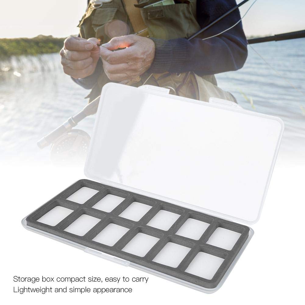 Keenso ABS Magnetic Fly Fishing Tackle Box - Waterproof Storage Case with Foam for Hooks, Lures & Accessories - Perfect for Fly Fishing, Bass Fishing & Outdoor Adventures