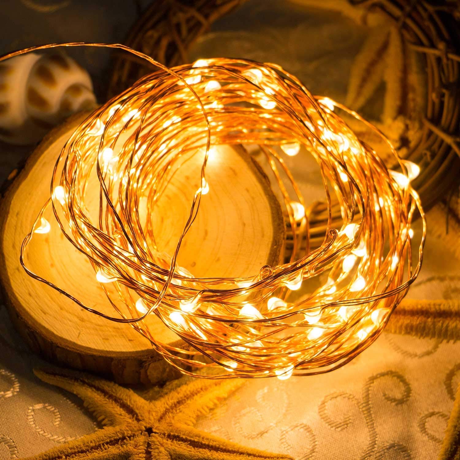 3 Pack 6.6ft 20 LED Battery Operated Fairy Lights - Silver Wire Starry Mini String Lights for DIY, Wedding, Party, Festival, Halloween & Christmas Decor (Yellow) | Indoor & Outdoor Decoration, Bedroom, Garden, Patio Lighting
