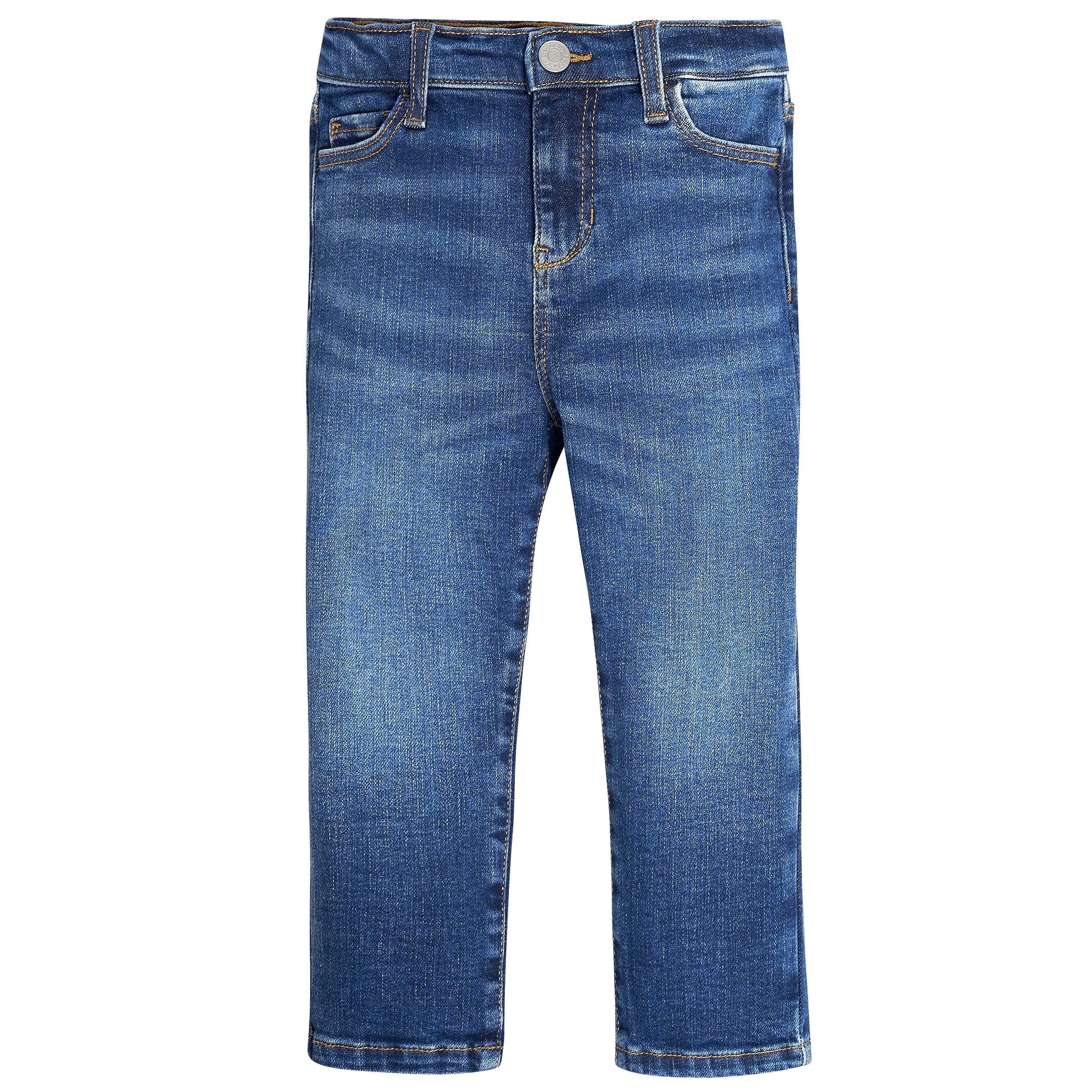 Gerber Baby Toddler Straight Leg Stretch Denim Jeans - Soft & Comfortable for Boys & Girls - Perfect for Playtime & Everyday Wear
