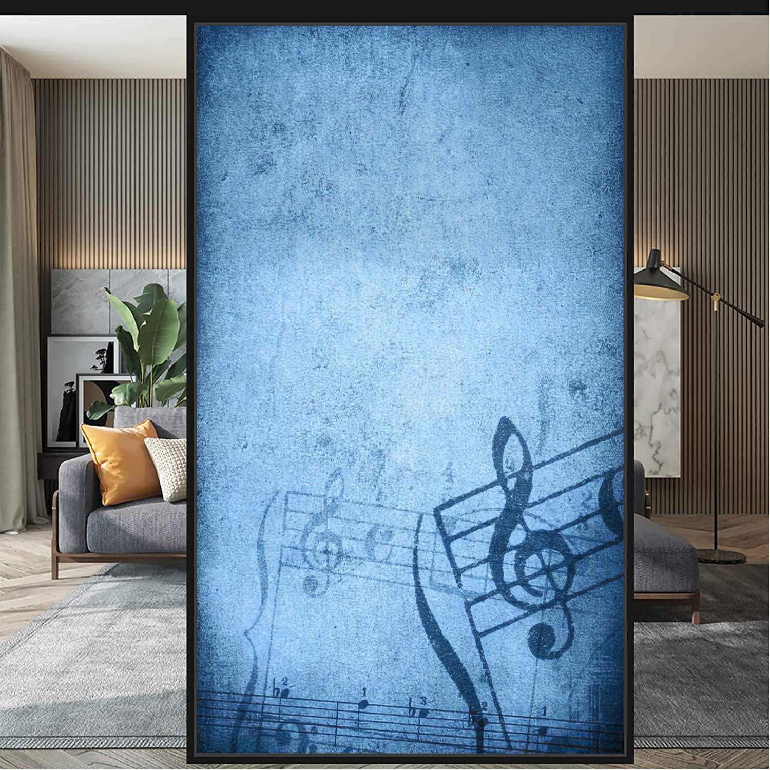 ZPLANTCIQ Privacy Window Film - Self-Adhesive Removable Anti UV Window Paper for Office & Bathroom - 35.4In x 78.7In - Summer Decoration & Sliding Door Sticker - Perfect for Home, Office, and Commercial Spaces