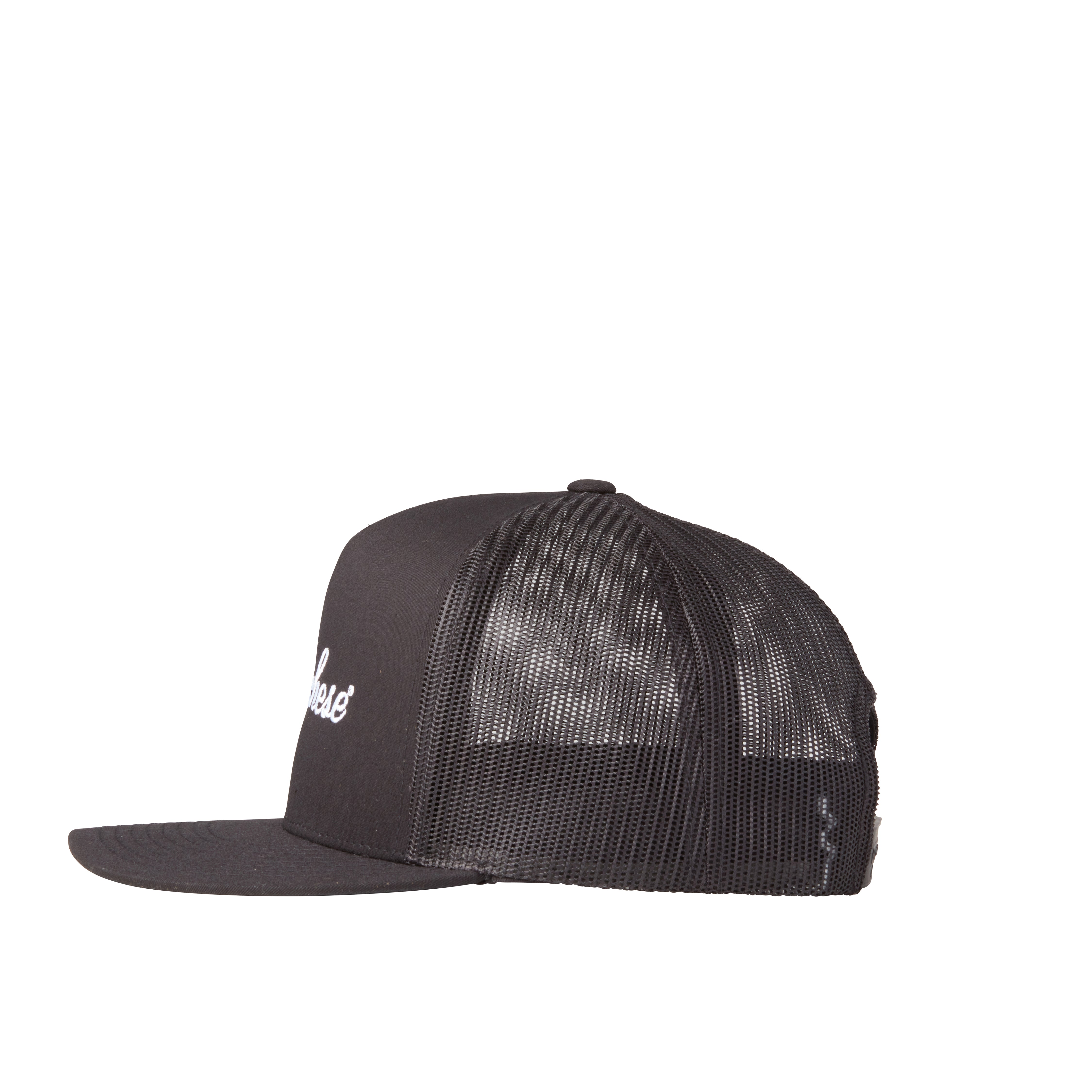 Lucchese Script Trucker Cap - Black | Stylish Baseball Hat for Men & Women | Perfect for Outdoor Activities, Sports & Casual Wear