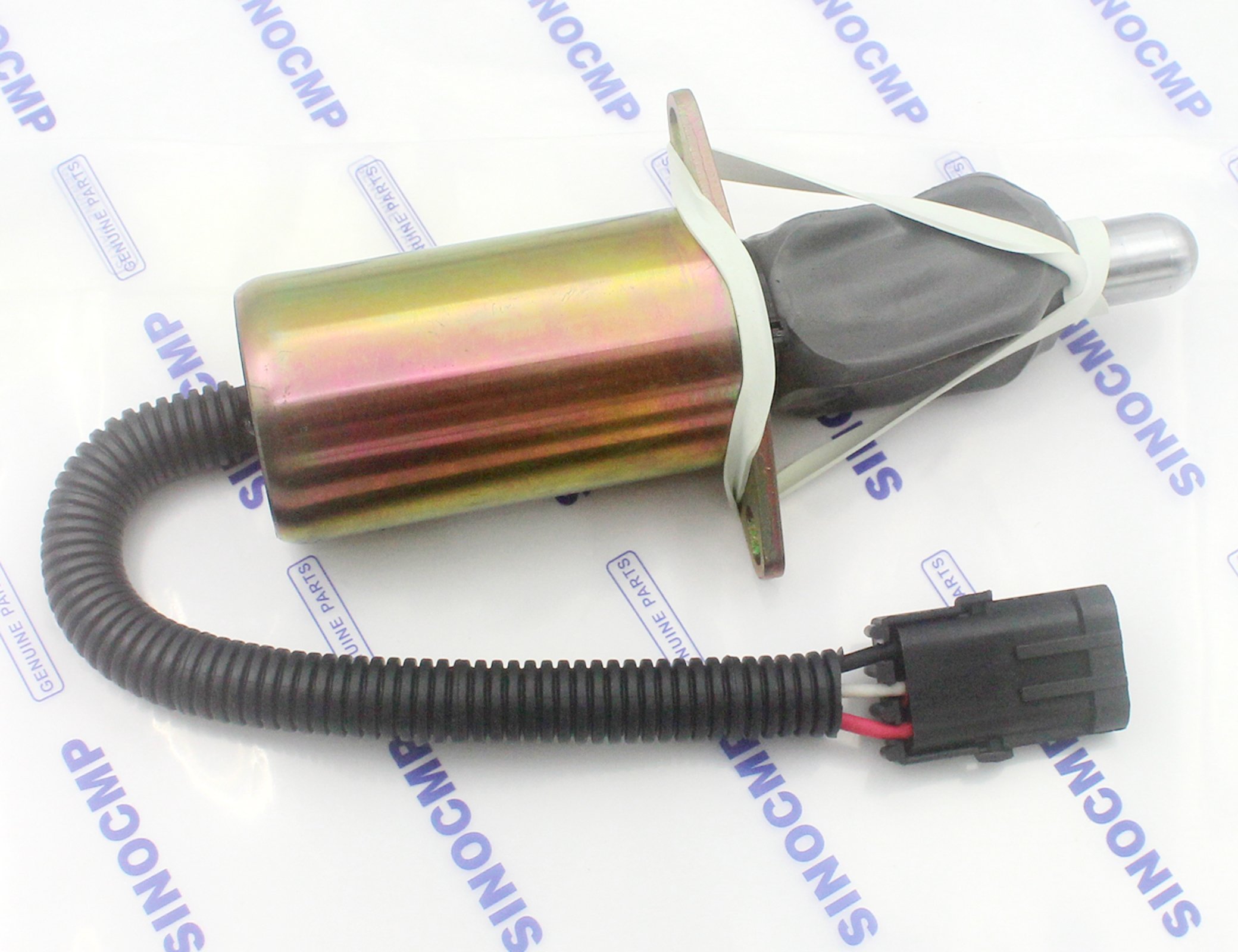 12V Cut Off Flameout Switch Stop Solenoid Valve for Cummins Excavator Engine - Compatible with Diesel Engines, Heavy Equipment, Construction Machinery - Perfect for Engine Shutdown & Safety Control