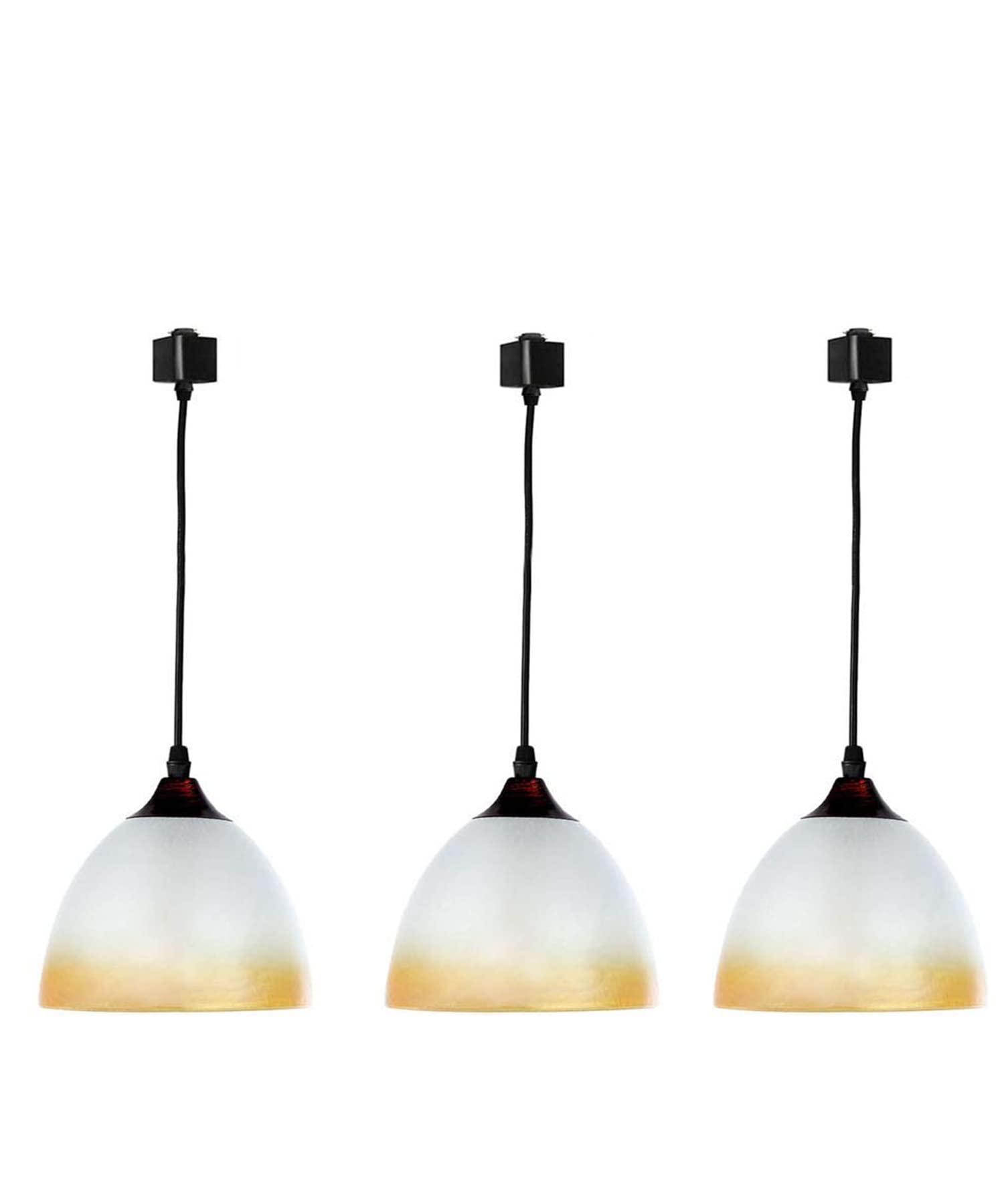 Kiven 3-Pack Adjustable H-Type Track Lighting Pendant Lamp with Customizable Cord Length & 12