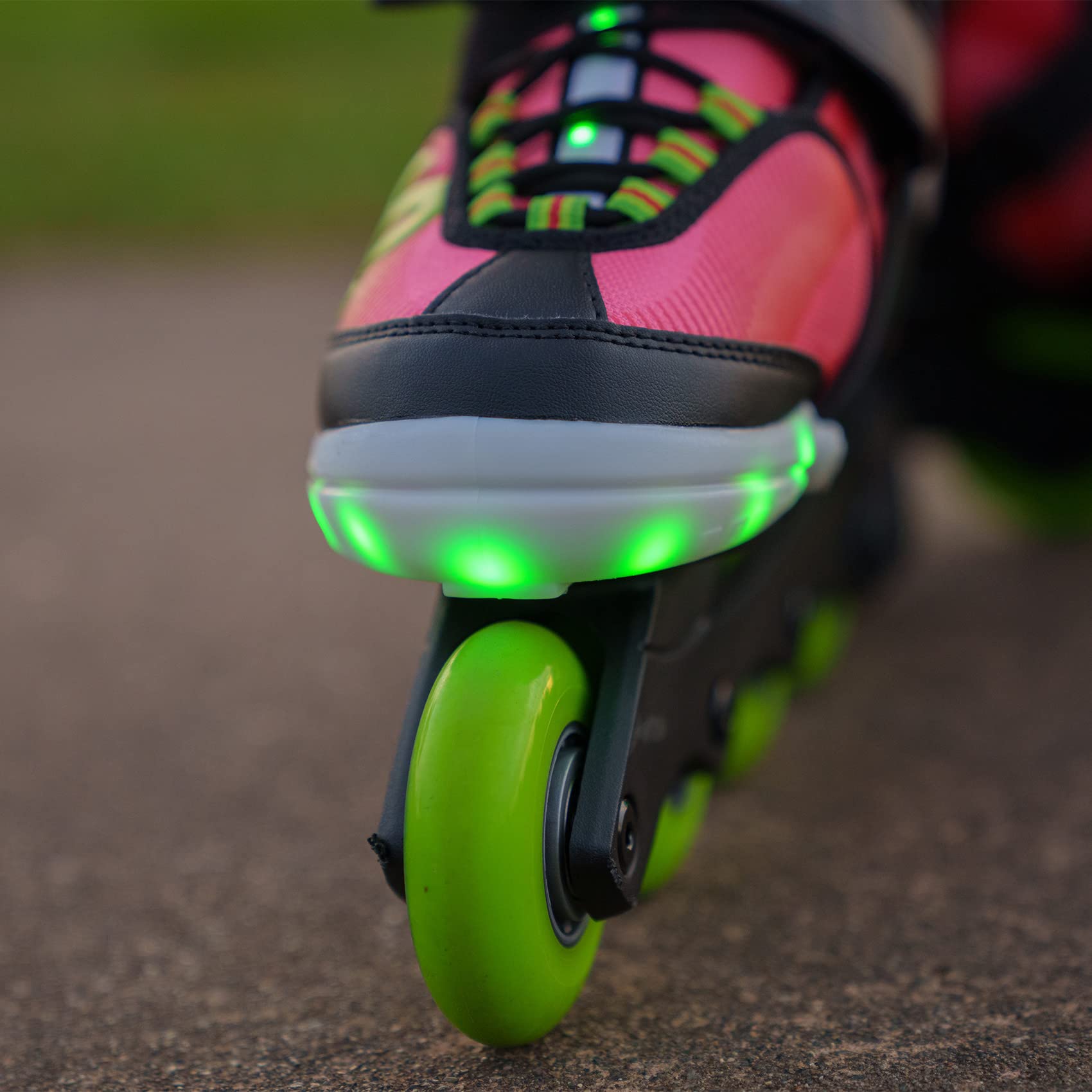 K2 Marlee Beam Adjustable Inline Skates for Girls - Lightweight Rollerblades with Comfortable Fit for Outdoor Skating, Park Rides & Fitness Training
