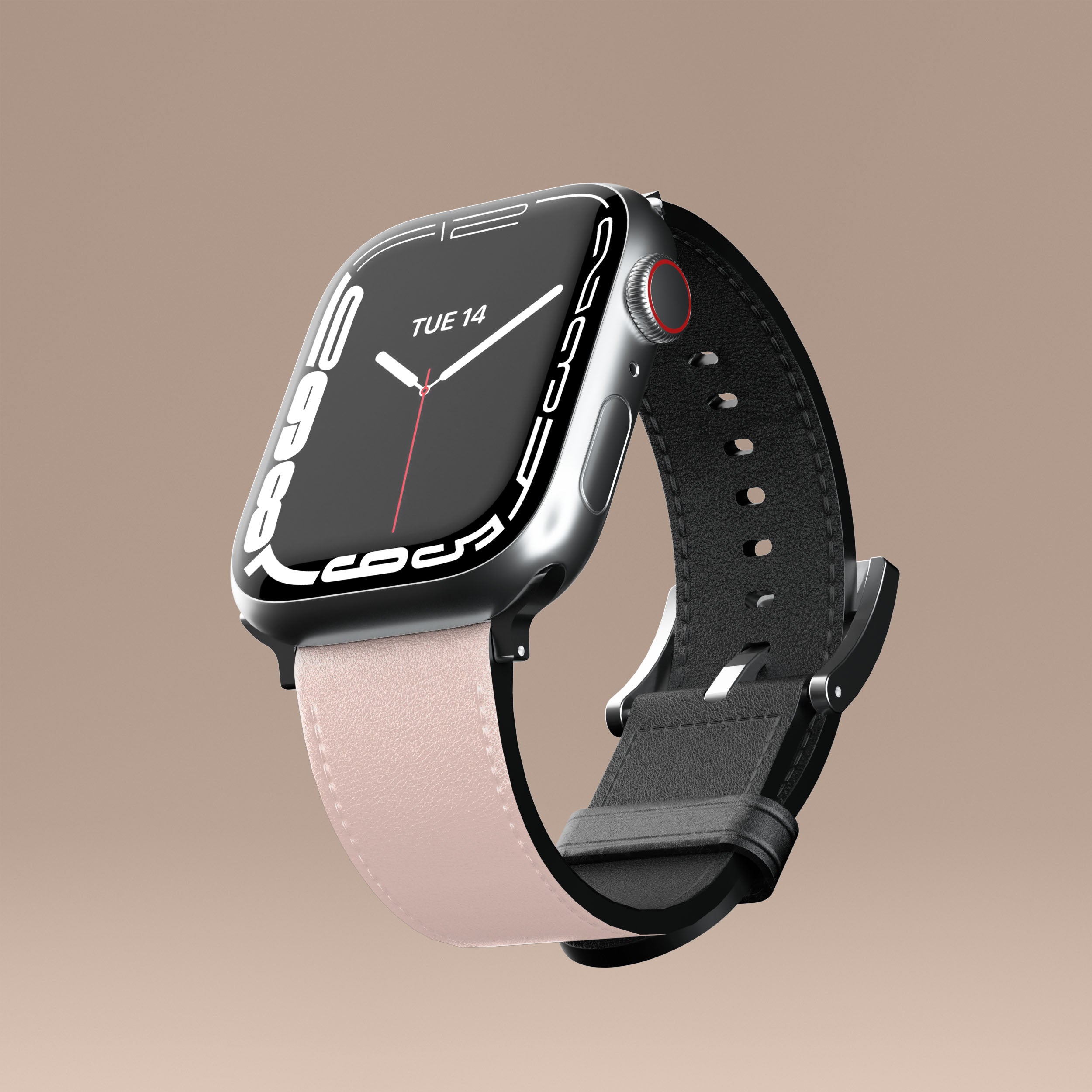 Pink Palm Springs Apple Watch Band for Women - Soft Silicone Replacement Strap Compatible with All Apple Watch Models - Perfect for Workouts, Running & Everyday Fashion Accessory