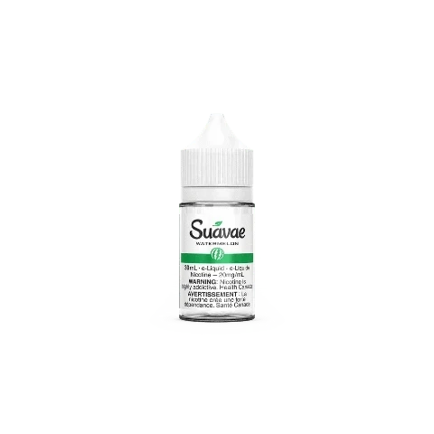 Suavae Salts Watermelon Nicotine Salt E-Liquid - 30mL Bottle for Vape Pens & Pod Systems | Smooth & Refreshing Flavor | Made in Ontario