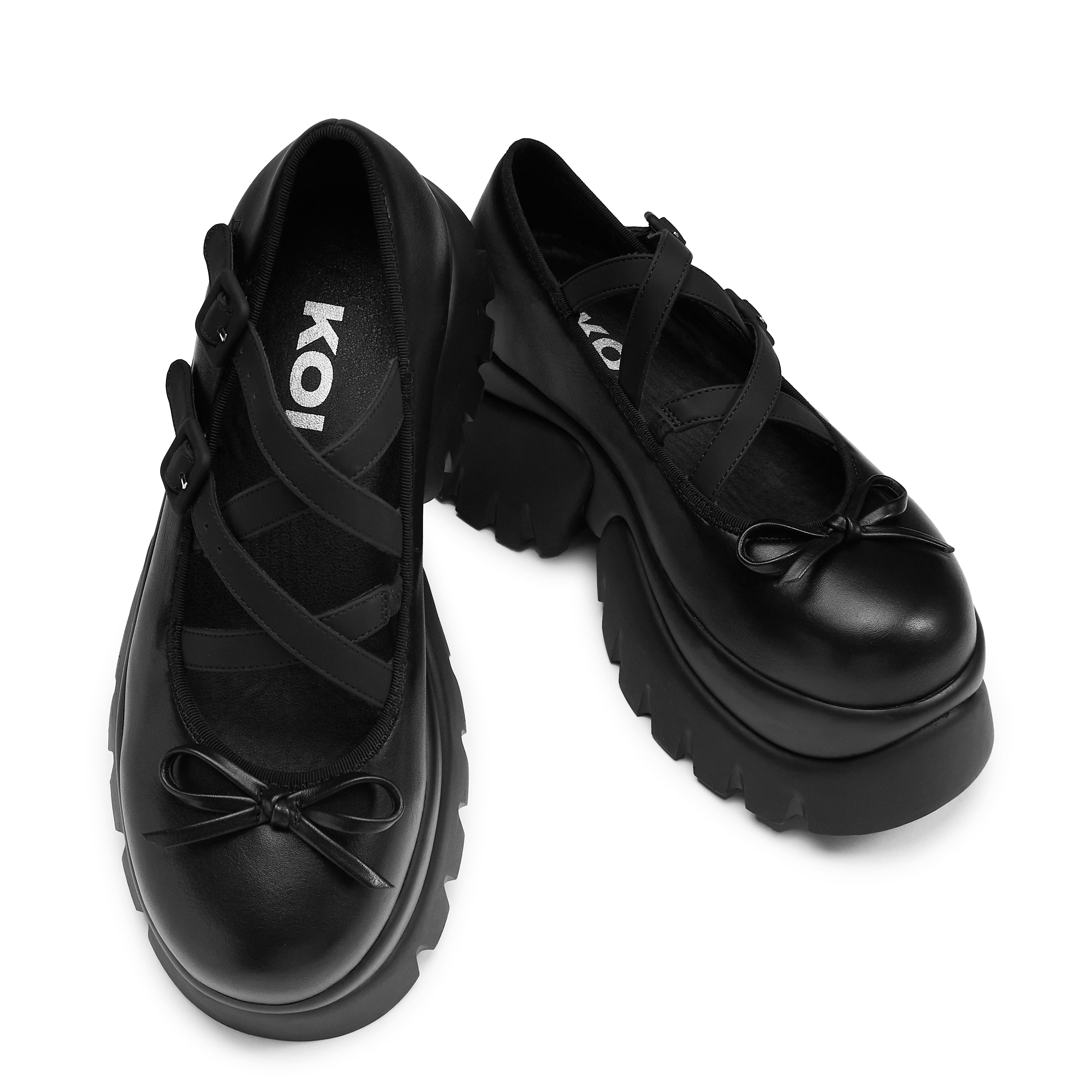 Margot Monster Platform Mary Janes - Black Chunky Heel Shoes for Women | Perfect for Gothic Fashion, Cosplay & Retro Outfits