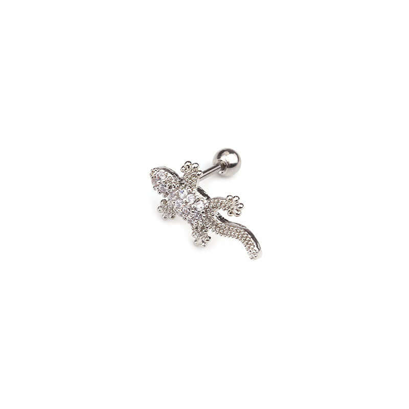 20G Cartilage Tiny Silver Stud Earrings with Leaf Design - Minimalist Dainty Jewelry for Women | Perfect for Everyday Wear, Gifts & Special Occasions | HSPJ1924