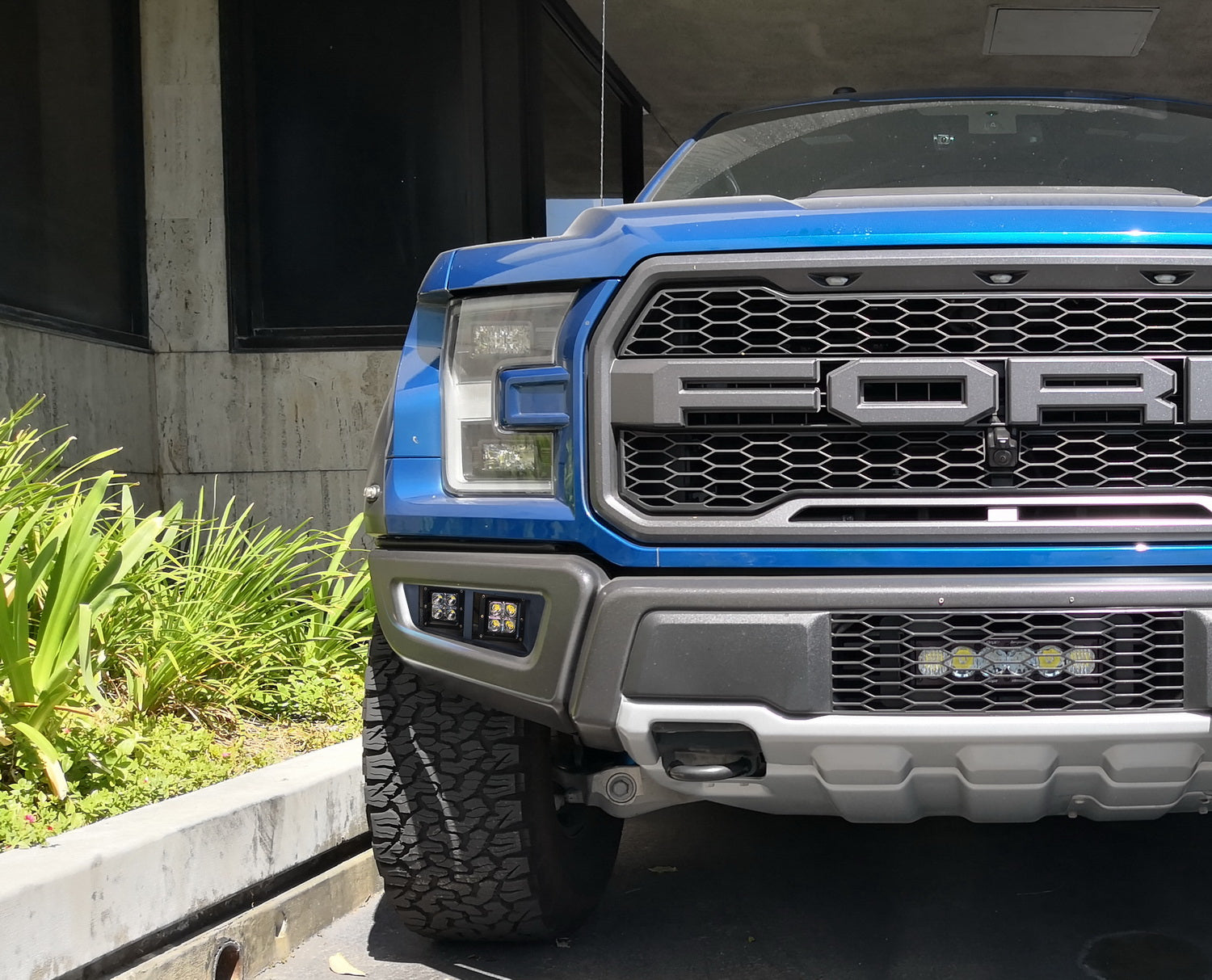 17-20 Ford Raptor Dual White LED Pod Fog Light Kit with Opening Panel Cover & Wiring Harness - Off-Road Lighting for Trucks, SUVs, and Adventure Vehicles