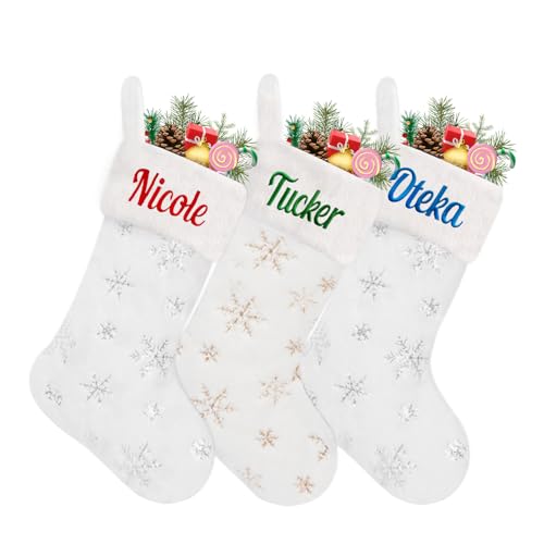 White Snow Stockings