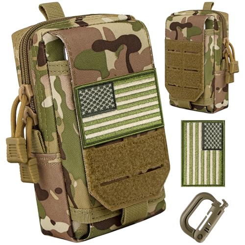 Camo+US Flag+D-ring