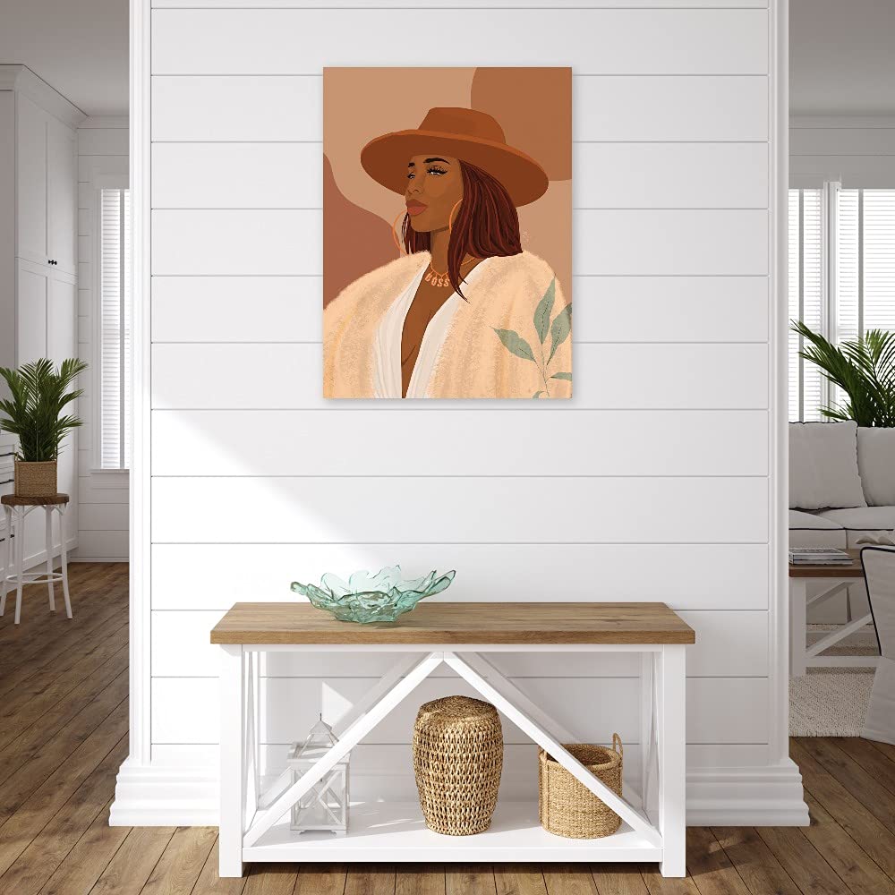 Princella Seripenah Fine Art Canvas Wall Decor - Premium Boss-Inspired Painting for Living Room, Bedroom, Office & More - 24x32 Inches Ready to Hang - Perfect for Home, Kitchen, Bathroom, Dining & Guest Room Decor