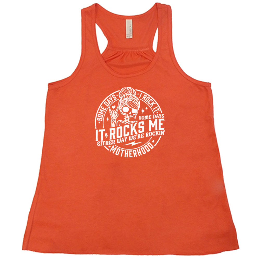 Some Days I Rock It Some Days It Rocks Me T-Shirt - Funny Sarcastic Graphic Tee for Women & Men - Perfect for Casual Wear, Concerts, and Gifts