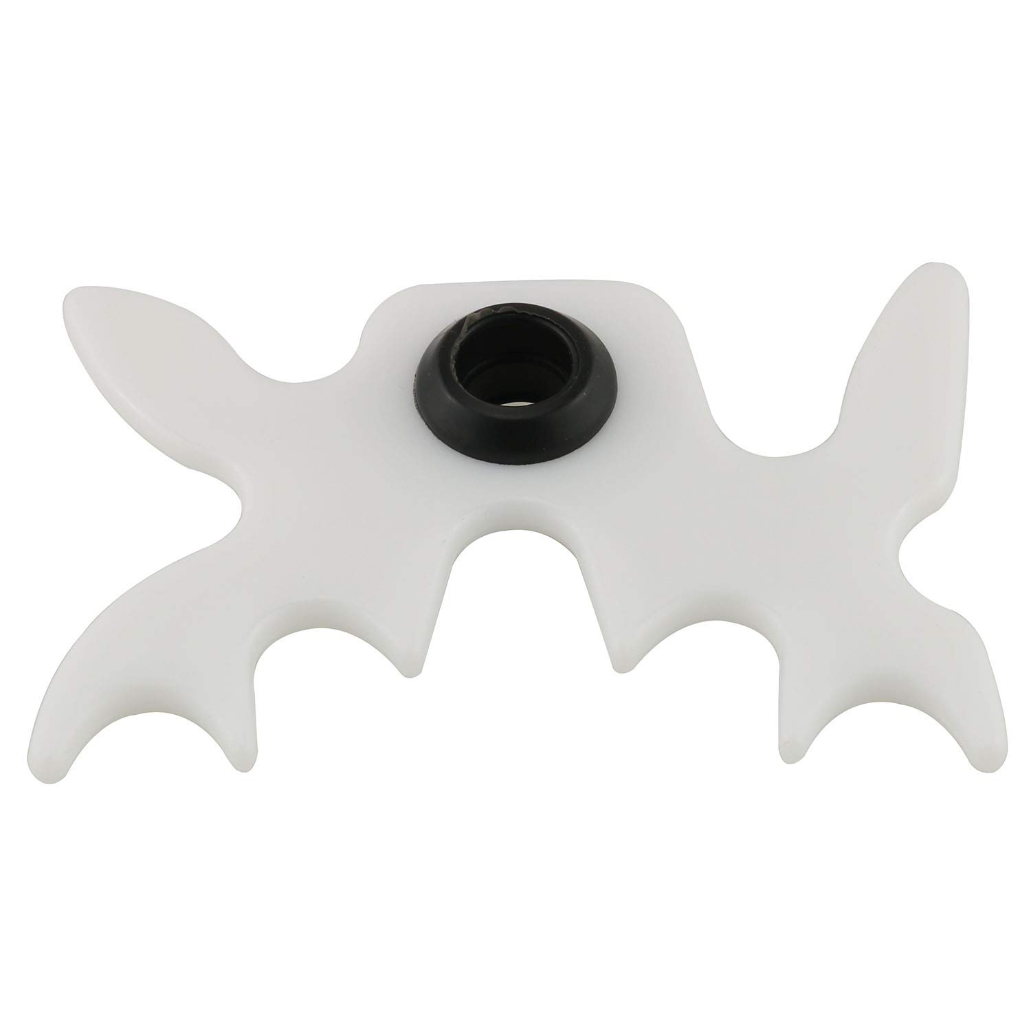 DGZZI Moosehead Bridge Head White Plastic Slip-On for Billiard Pool Cue Stick - Perfect for Precision Shots in Pool Games