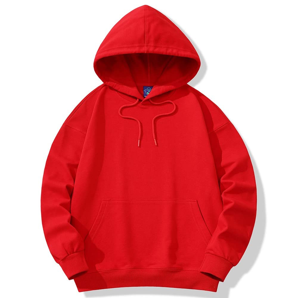 Men's Hooded Pullover Hoodie - Soft & Comfortable Cotton Sweatshirt for Casual Wear, Gym, and Outdoor Activities