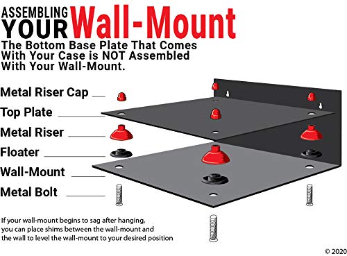 Acrylic Display Case with Mirror & Wall Mount - 8.75