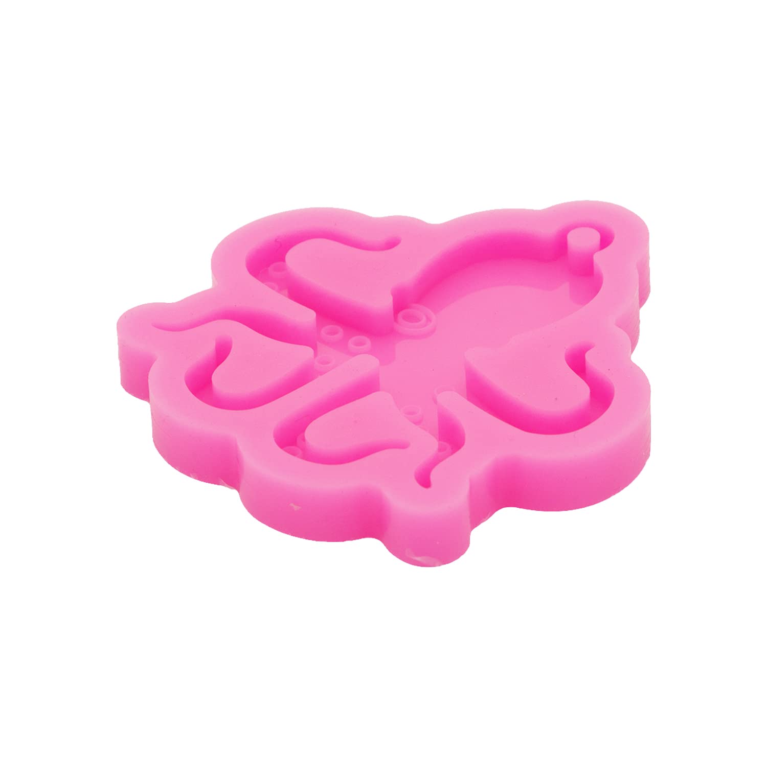 Angel Wings Gloss Octopus Silicone Keychain Molds - Resin Casting & Epoxy Mold for DIY Crafts, Fondant Cake Baking - Perfect for Jewelry Making, Gift Accessories, and Home Decor