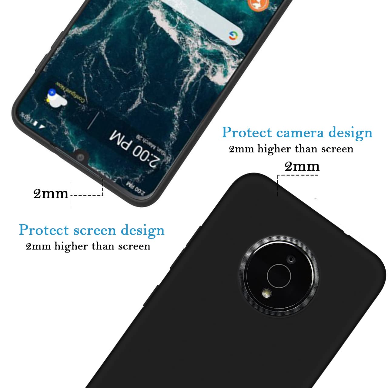 Custom Personalized Photo & Text Name Phone Case for Nokia C200 - Anti-Scratch Soft TPU Protective Cover (Black) | Perfect Gift for Birthday, Anniversary & Daily Protection