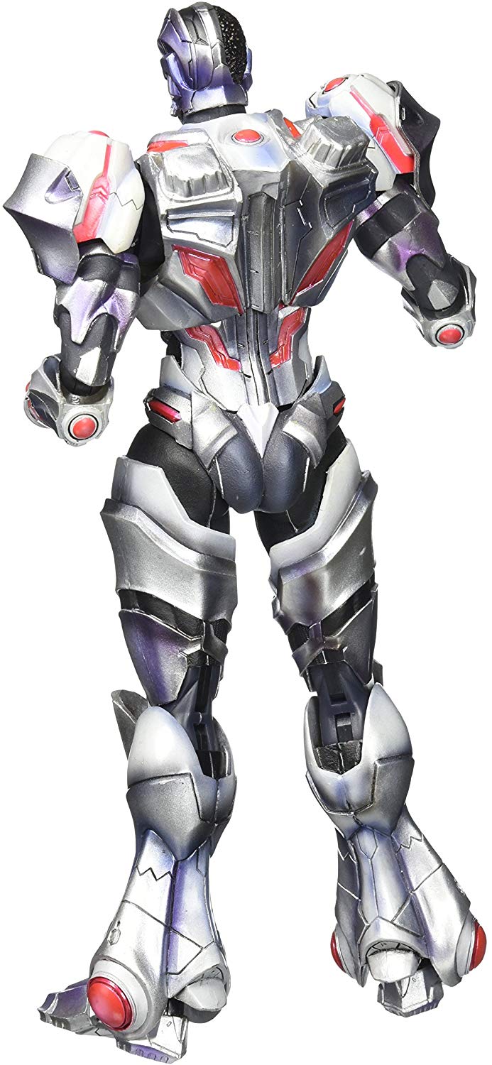 DC Universe Justice League Cyborg Anime-Style Play Arts Kai Action Figure - Collectible Toy for Superhero Fans, Display & Cosplay Scenes