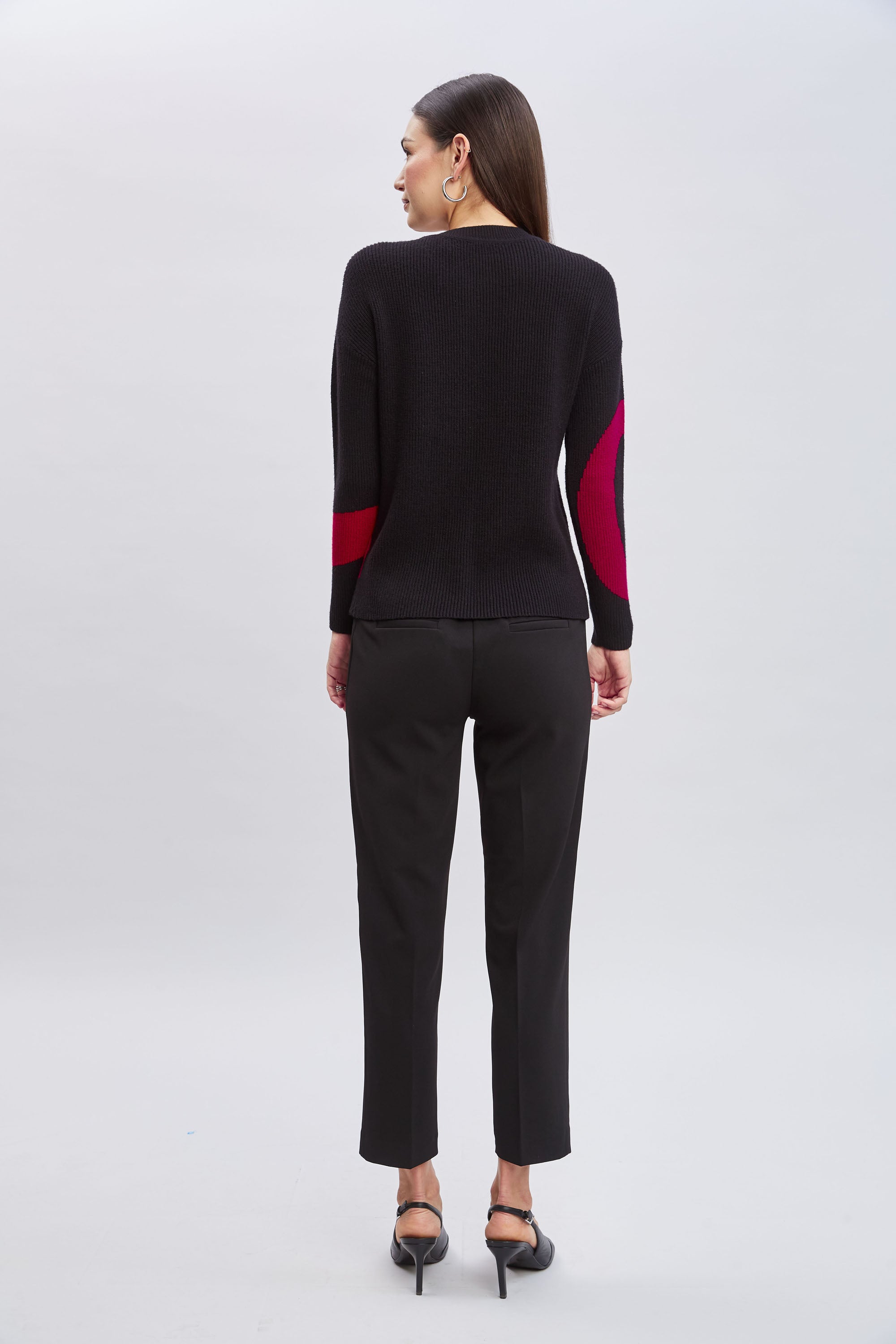 Tahari Women's Color Block Sweater - Stylish Knit Pullover for Fall & Winter | Perfect for Office, Date Night & Casual Outings