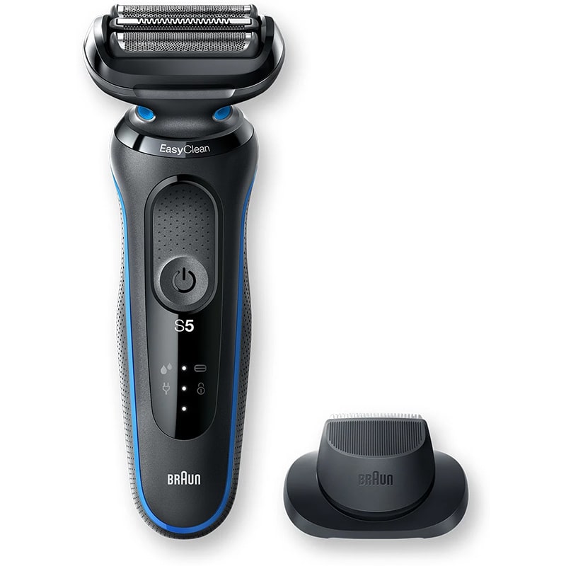 Braun Series 5 Electric Shaver 5762 - Wet & Dry Men's Razor for Smooth Shaving at Home or Travel | Cordless Rechargeable Shaving with Precision Trimmer