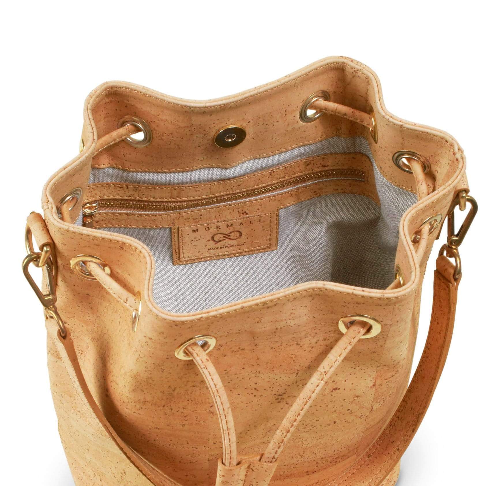 Gamma Handcrafted Cork Vegan Bucket Backpack - Eco-Friendly & Lightweight for Women & Men | Perfect for Travel, Hiking & Everyday Use