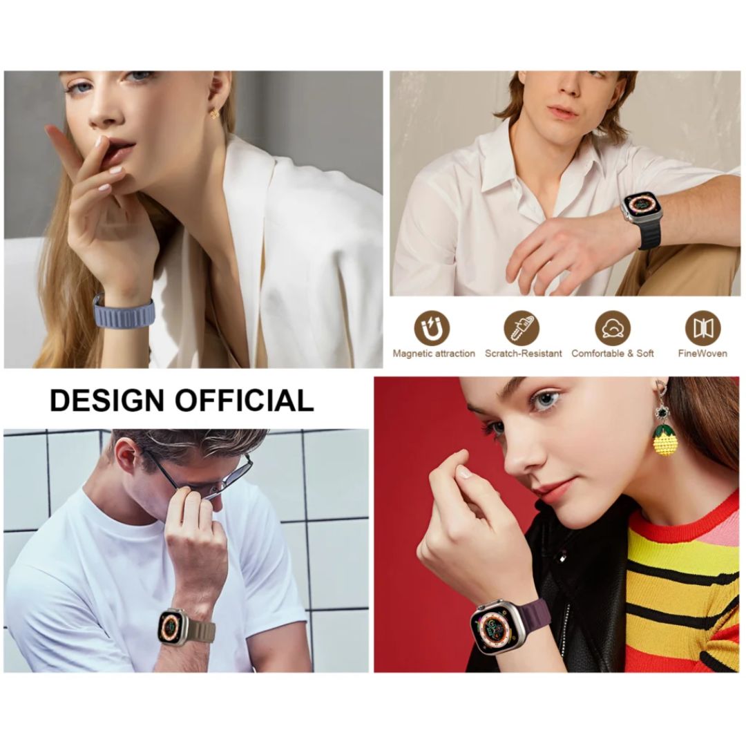 Premium Woven Magnetic Link Bracelet - Adjustable Magnetic Closure for Men & Women - Stylish & Comfortable for Everyday Wear, Work, and Special Occasions