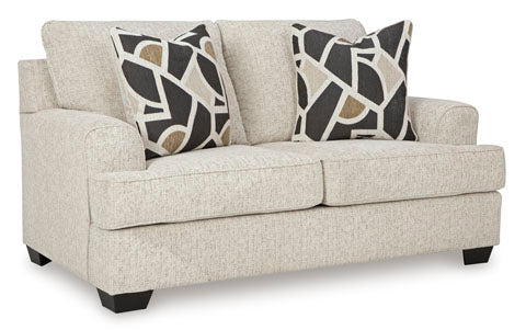 Heartcort Quartz Loveseat 4460435 - Modern 2-Person Sofa with Comfortable Cushions, Perfect for Living Room, Lounge, or Office Waiting Area