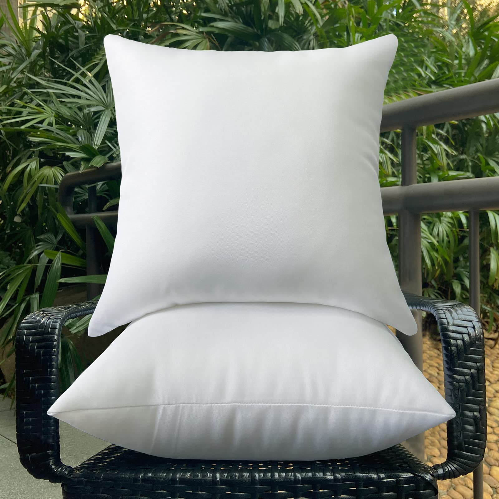 20x20 Waterproof Outdoor Pillow Inserts (Set of 2) - for Sofa, Bed & Patio