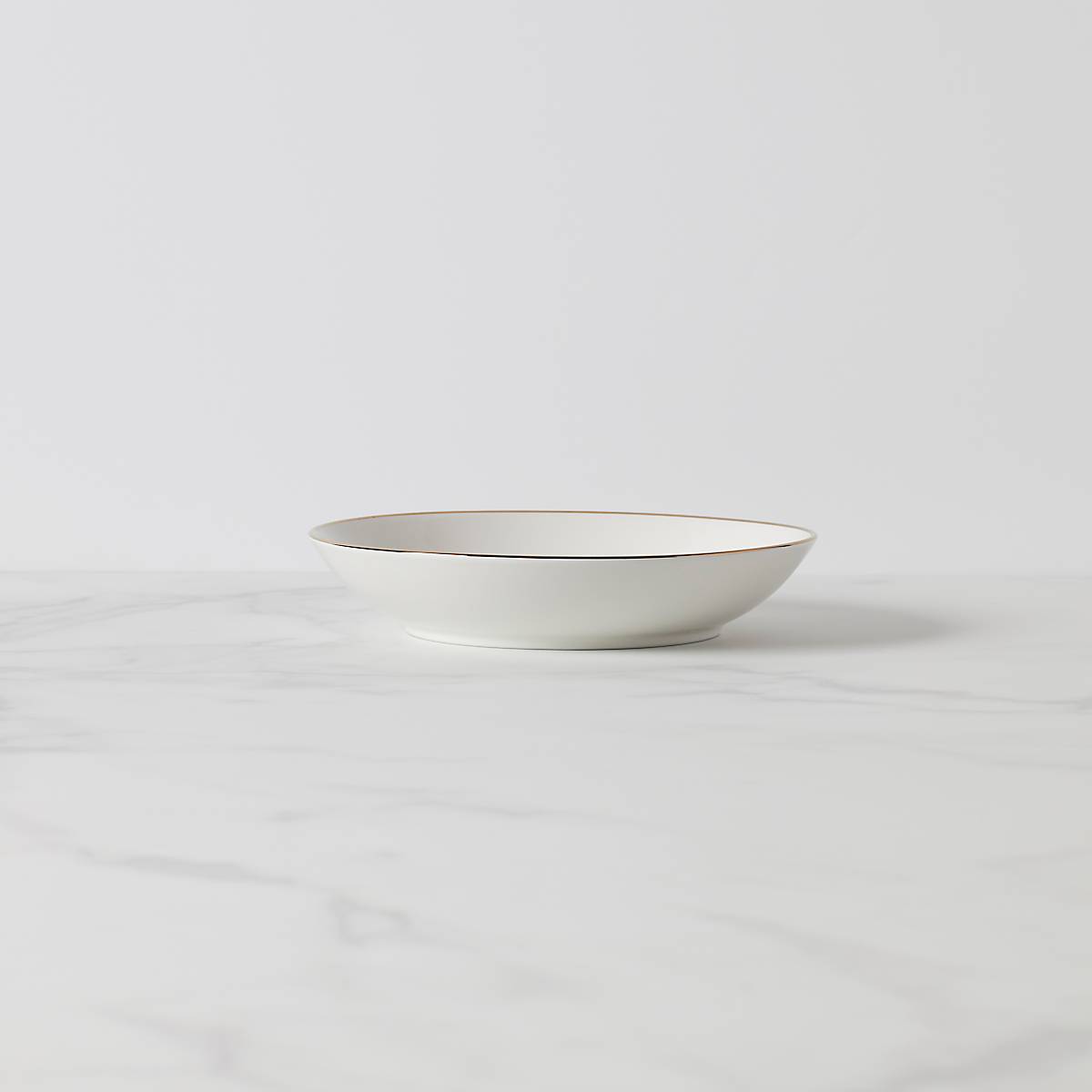 Trianna White Large Pasta Bowl Set of 4 - 12 Inch Ceramic Dinner Plates for Spaghetti, Salad, Soup - Perfect for Family Meals, Italian Restaurants & Dinner Parties
