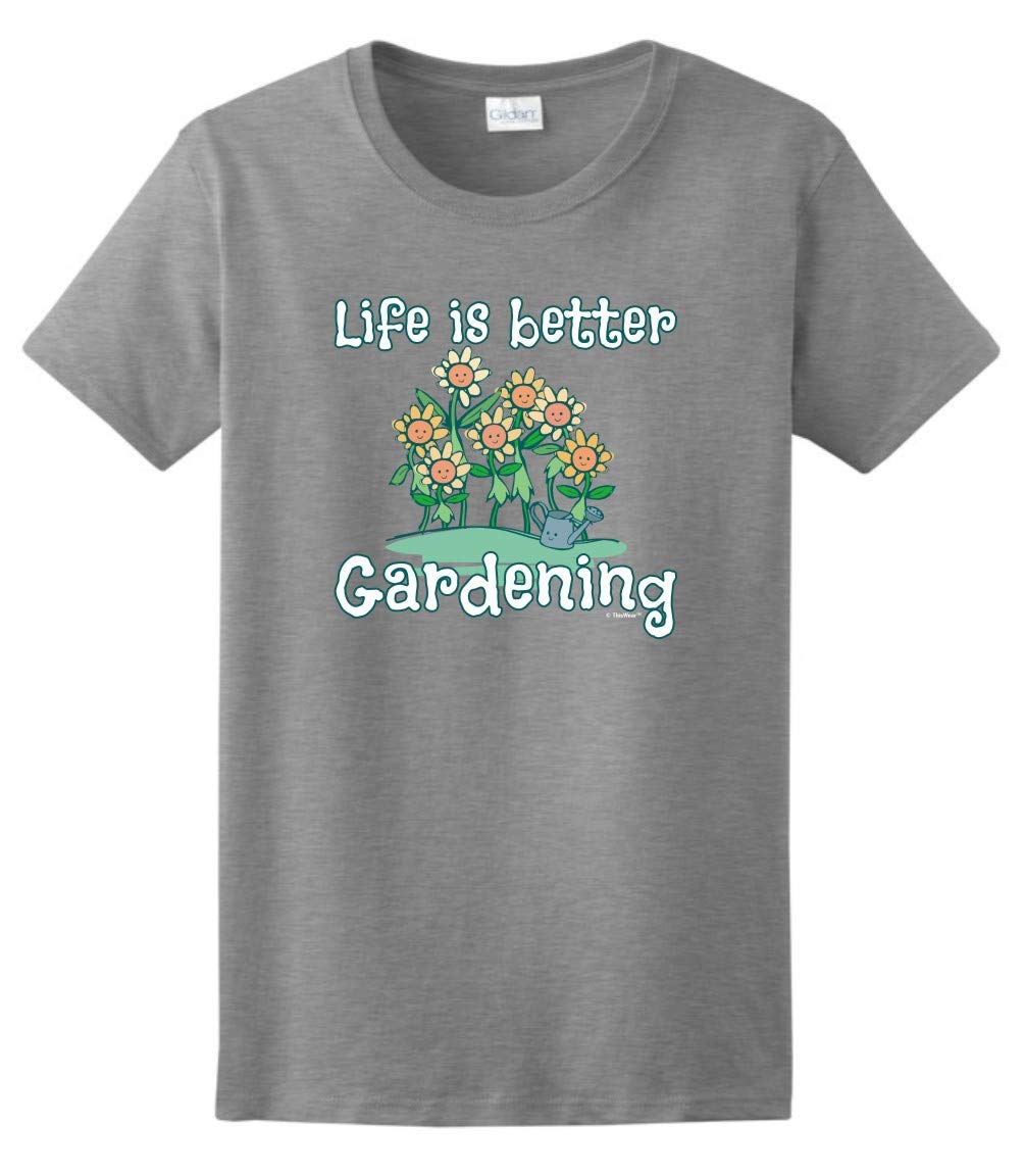 ThisWear Gardening Gifts for Women - Life is Better When You Garden T-Shirt - Perfect for Outdoor Activities, Gardening Enthusiasts & Nature Lovers