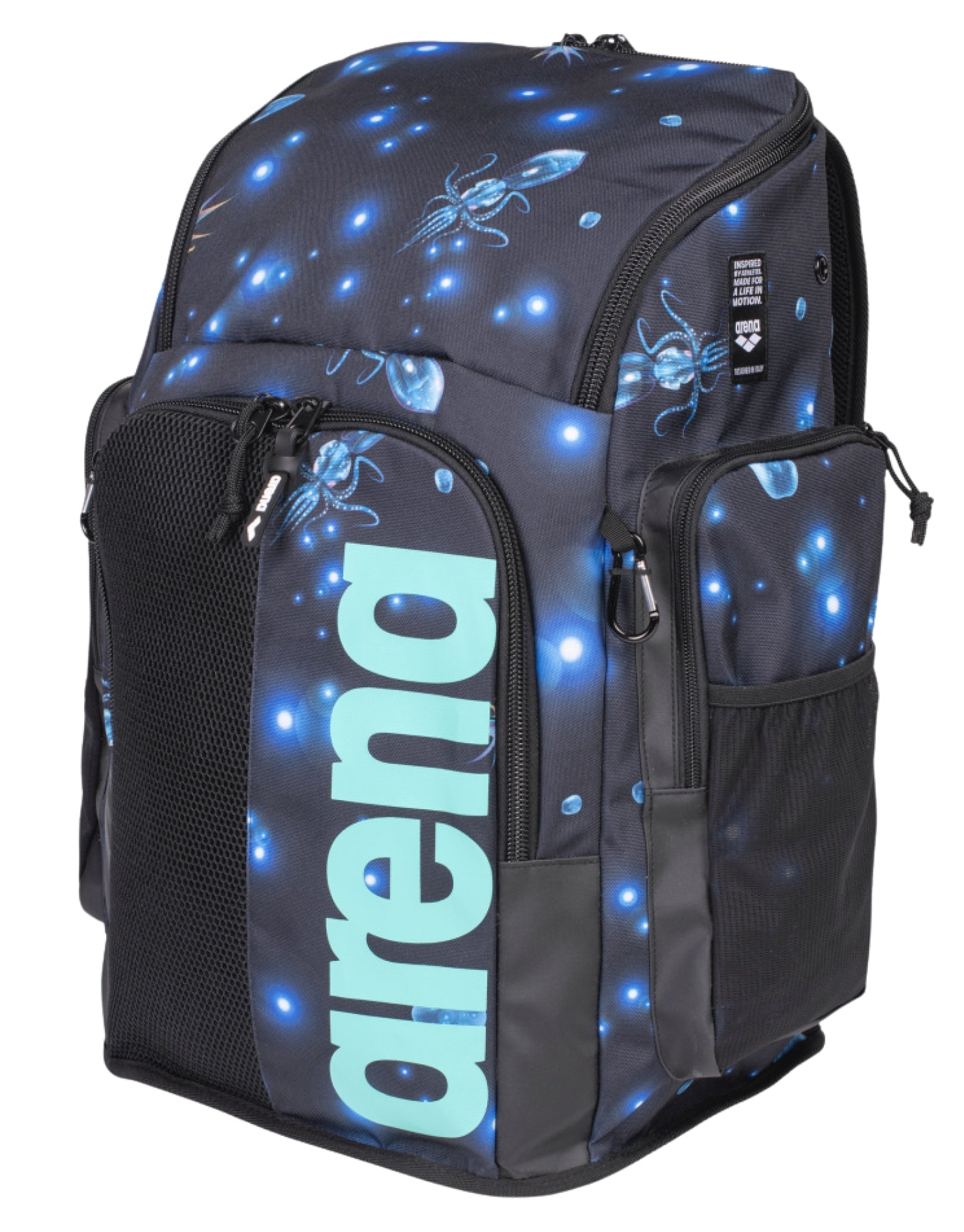 Spiky III Aqua Allover Team 45L Waterproof Backpack - Limited Edition for Hiking, Travel & Outdoor Adventures