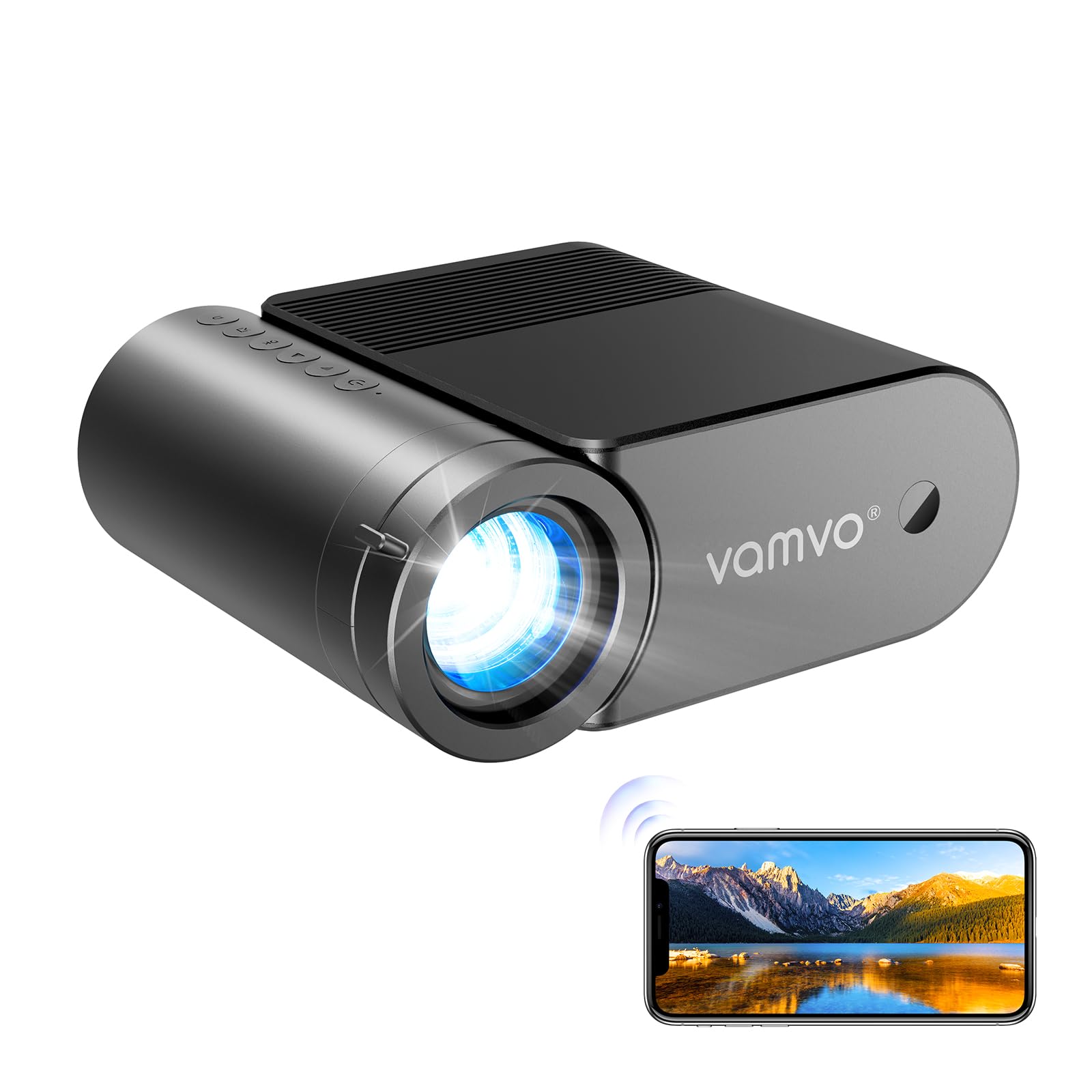 Vamvo 1080P WiFi Portable Projector - 200