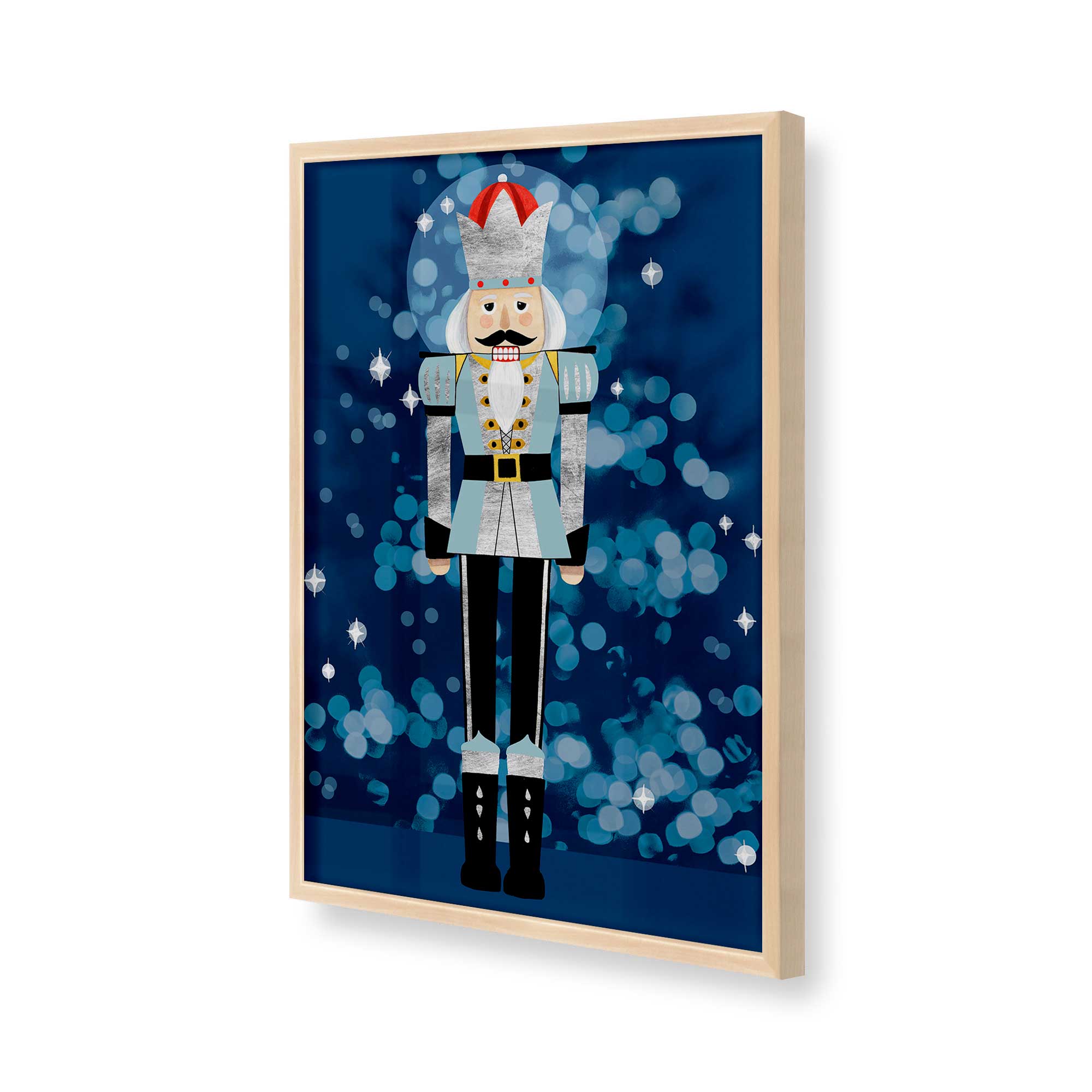 Blue Classic Nutcracker Figurine - Holiday Christmas Decor for Home, Party & Festive Gift