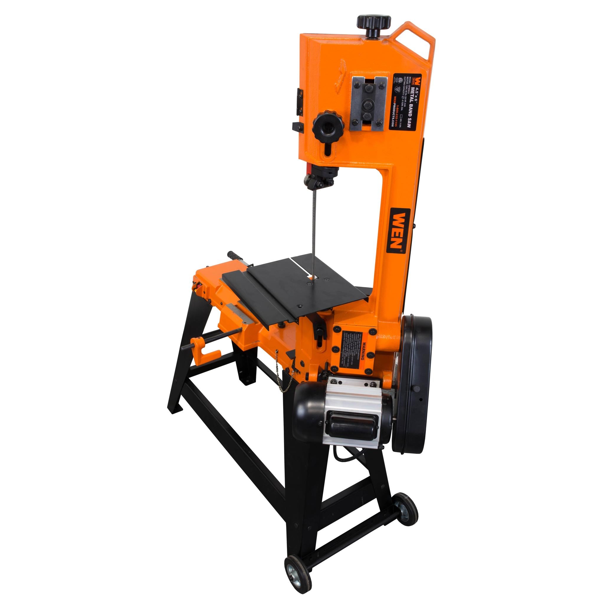 WEN BA4664 4x6 Inch Metal Cutting Band Saw with Stand - Perfect for Metalworking, DIY Projects, and Home Workshop Use