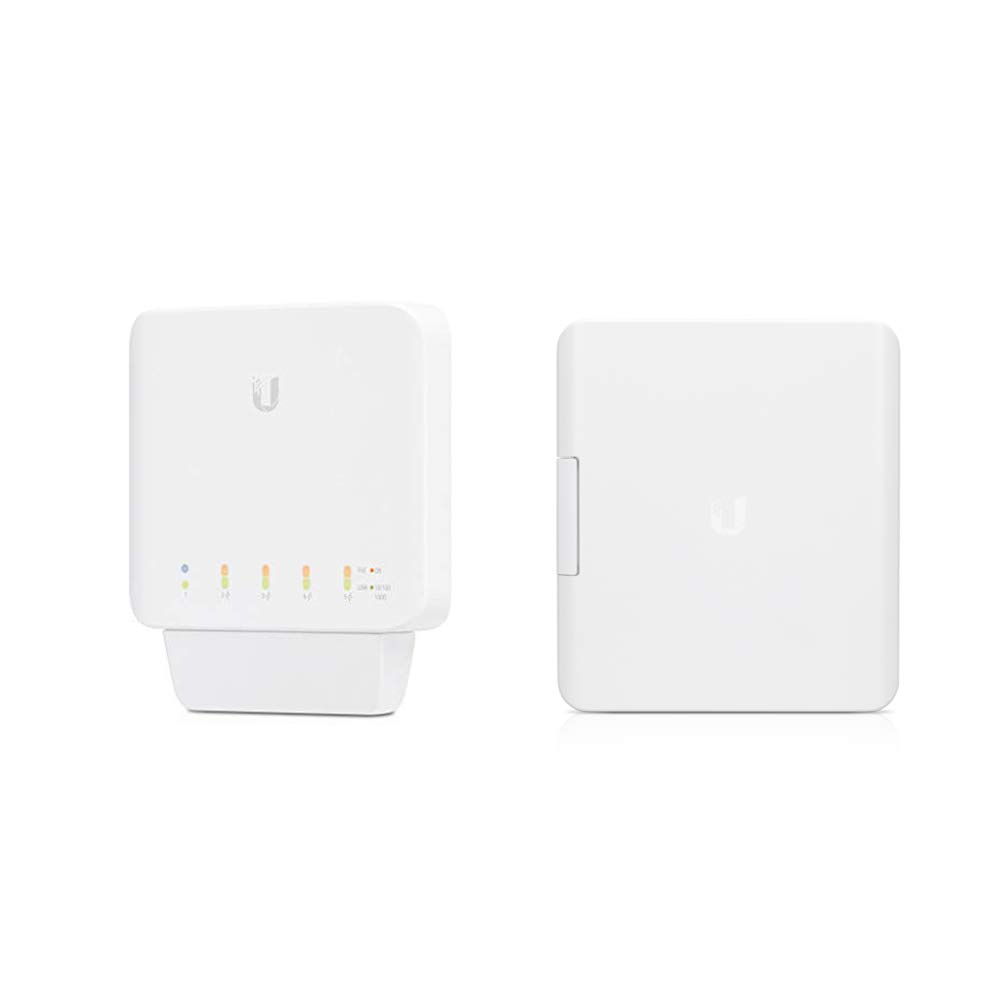 UniFi Switch Flex USW-Flex 5-Port Gigabit PoE Layer 2 Network Switch with Weatherproof Enclosure - Ideal for Outdoor Networking, IP Cameras, and IoT Devices