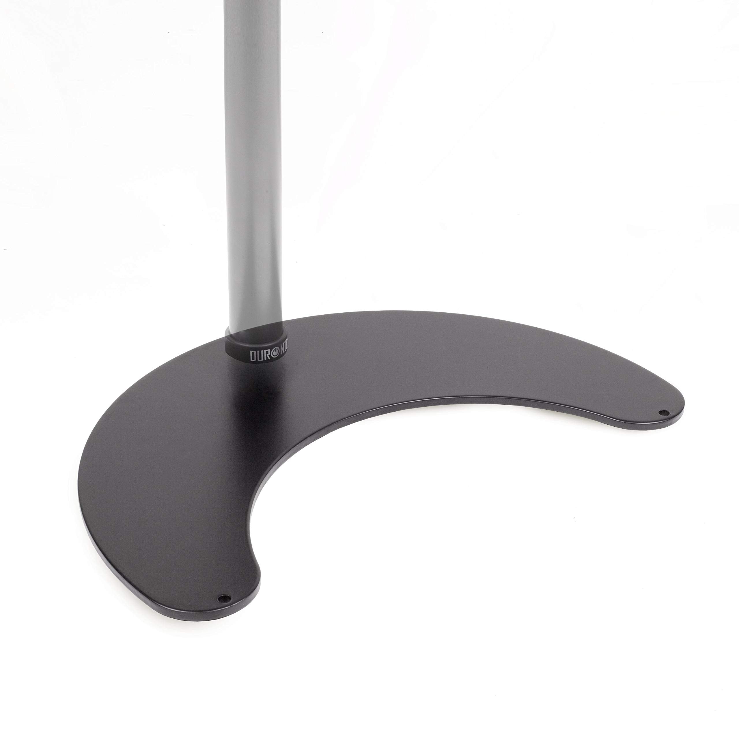 Duronic DM25D Heavy Duty Monitor Stand for Pole | Compatible with DM15, DM25, DM35, DM453 Poles | Flat Freestanding Desk Base | Secure Alternative to Clamp/Grommet Mounting | Perfect for Office Workstations, Home Desks & Multi-Monitor Setups