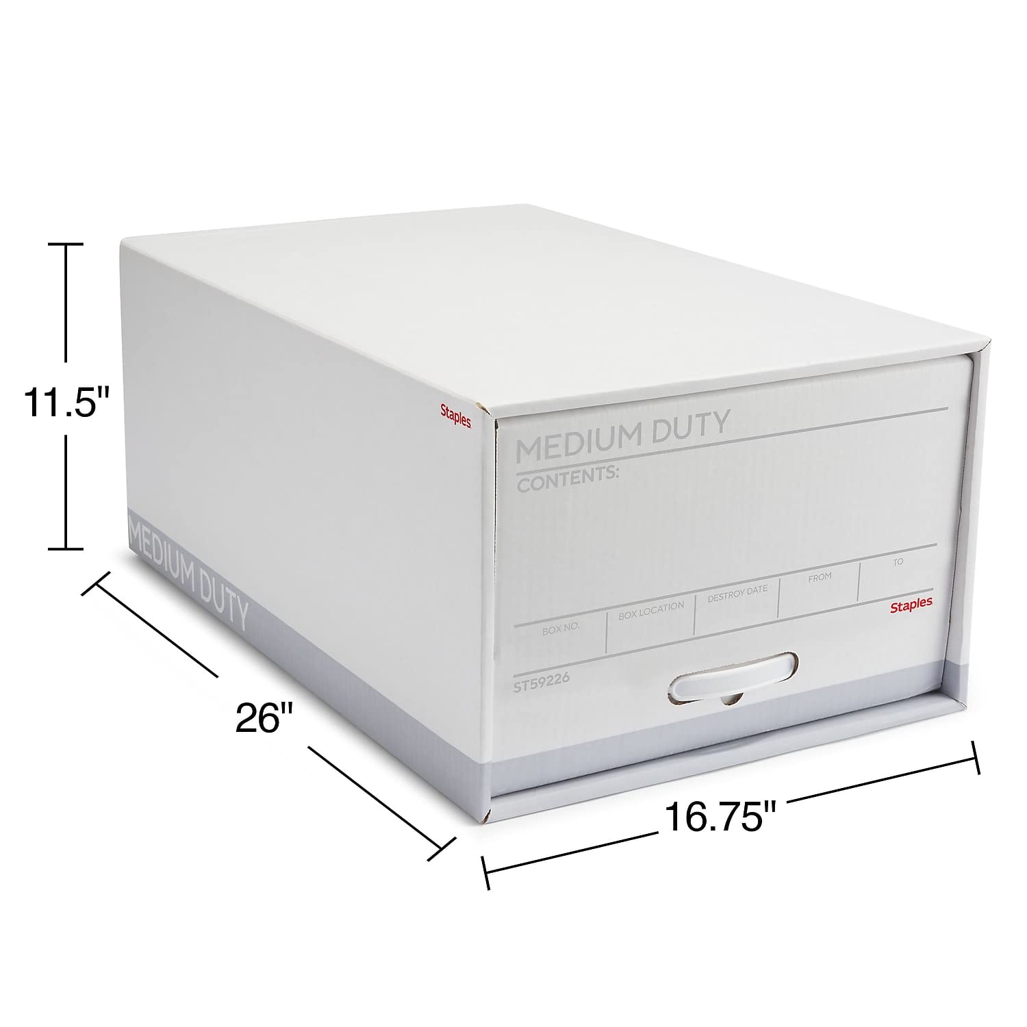 Staples 741190 Ez Fold File Drawers - Legal Size File Organizer for Office, Home & School - Perfect for Document Storage & Organization