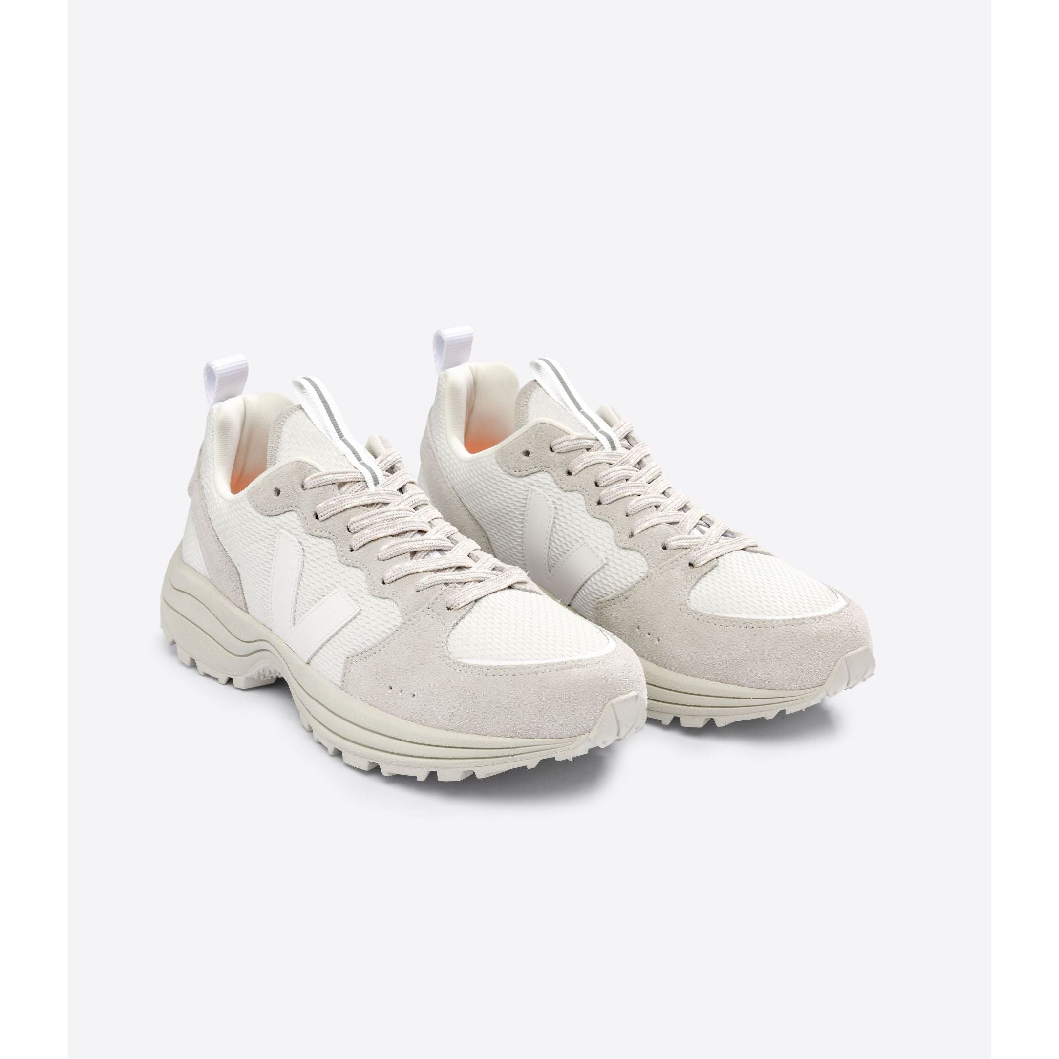 Veja Women's Venturi Hexamesh Sneakers - White Gravel Color | Eco-Friendly Vegan Running Shoes for Women | Perfect for Gym, Running & Casual Wear