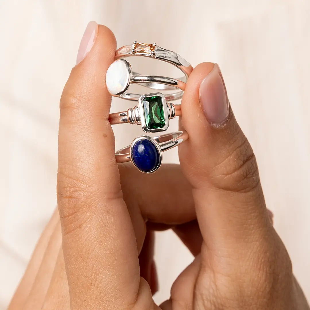 Bennett Lapis Ring - Natural Lapis Lazuli Stone Jewelry for Friendship & Harmony | Perfect Gift for Best Friends, Birthdays & Special Occasions