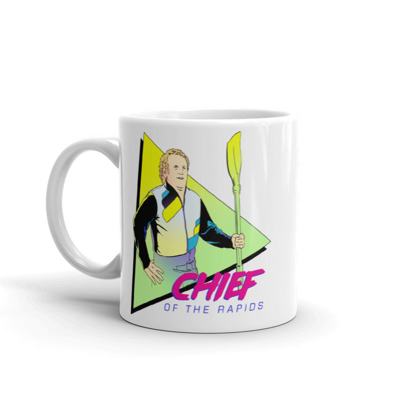 Chief of the Rapids Coffee Mug - 15oz Ceramic Camping Mug with Handle - Perfect for Outdoor Adventures, Camping Trips & Office Use