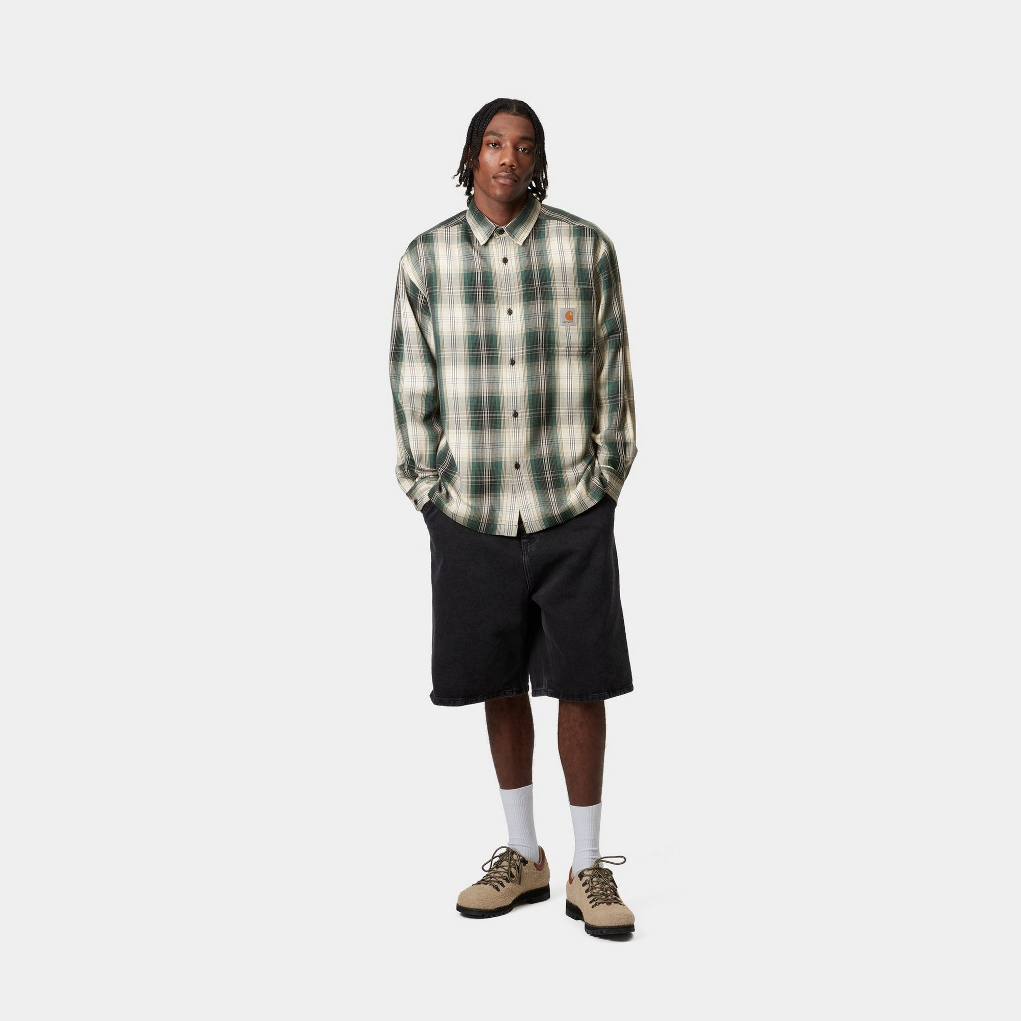 Blanton Check Shirt for Men - Stylish Malachite Green Plaid Button Down Shirt | Casual & Office Wear | Perfect for Work, Dates & Outdoor Activities